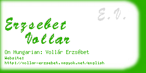 erzsebet vollar business card